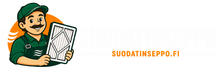 Suodatinseppo logo valkoinen